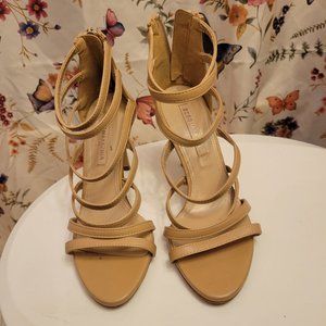 BCBGMaxAria Nude Strap Point Heel